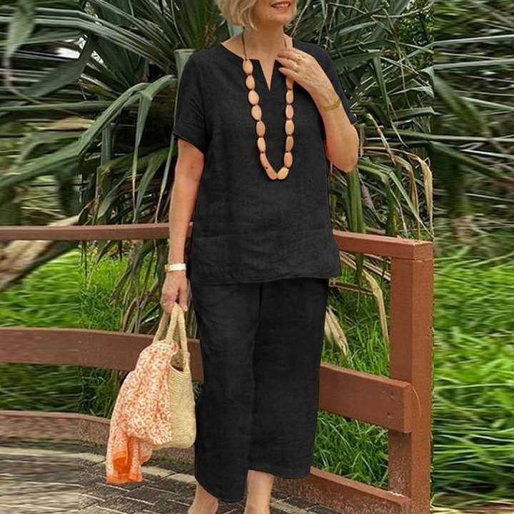 Women's Casual Top & Pants 2-Piece Set
