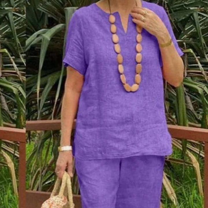 Women's Casual Top & Pants 2-Piece Set