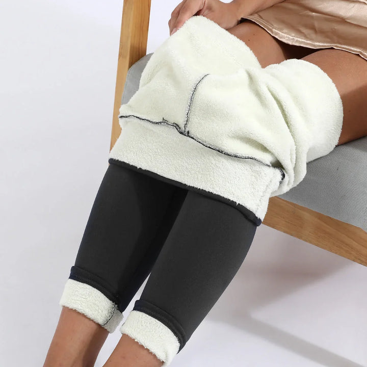 Women's Fleece Leggings | High Waist Sherpa Lined