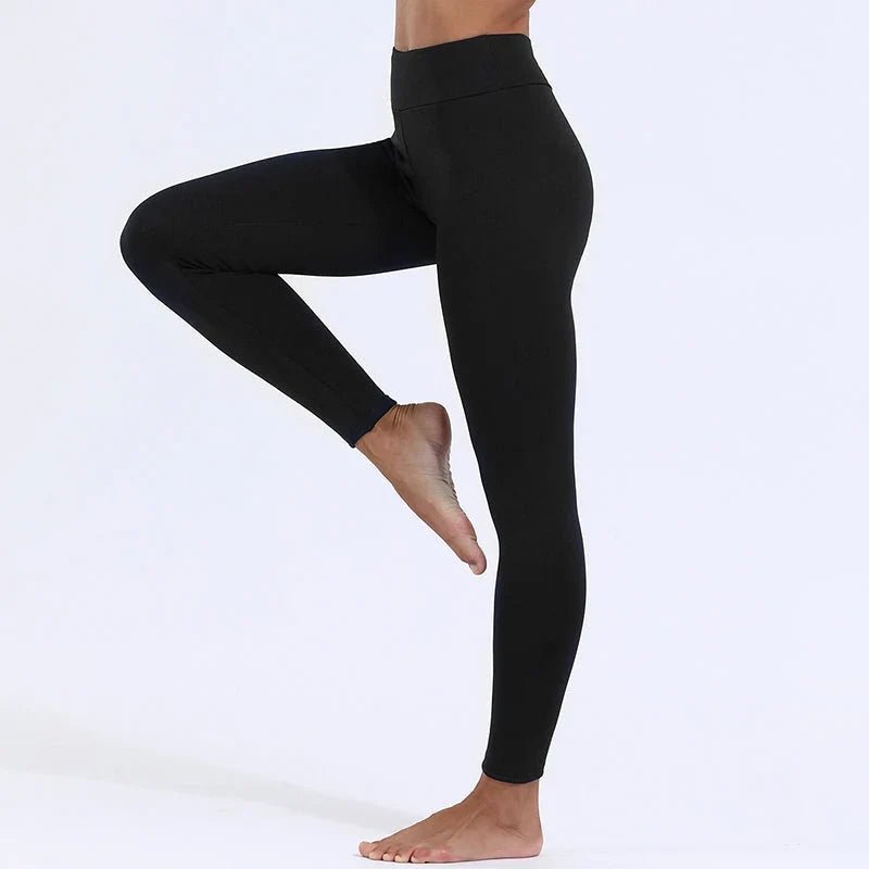 Women's Fleece Leggings | High Waist Sherpa Lined