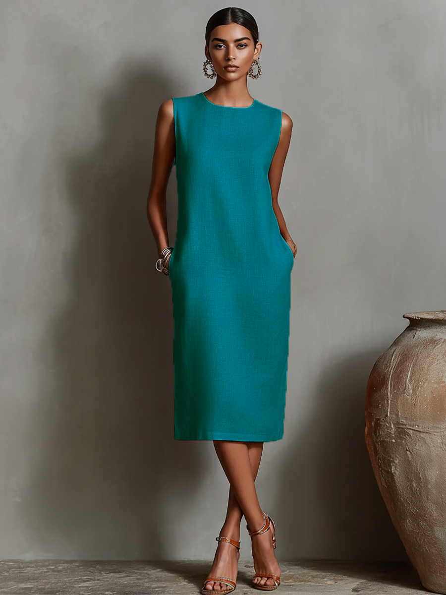 Women's Orange Shift Dress